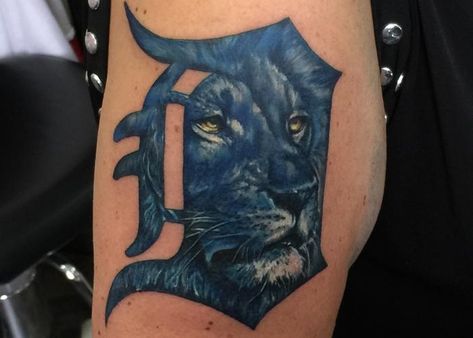 Daniel And The Lions Den Tattoo, Detroit Lions Tattoo, Detroit Lions Tattoo Ideas, Lions Den Tattoo, Nfl Tattoo, Daniel In Lions Den, Detroit Tigers Tattoo Ideas, Detroit Lions Svg Free, Lions Tattoo