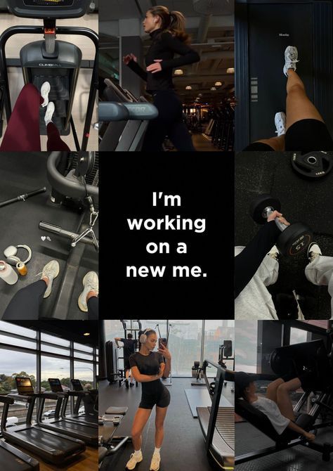 Gym Motivation Collage, Health Aesthetic Collage, Gym Aesthetic For Vision Board, Gym Core Aesthetic, Gym Girl Motivate, Gym Inspiration Wallpaper, Gym Aesthetic Collage, Manifesting Fitness, Exercise Science Aesthetic