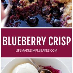 Blueberry Crisp With Frozen Blueberries, Easy Blueberry Crisp, Blueberry Crisp Recipe, Fruit Crisp Recipe, Berry Desserts, Blueberry Filling, Cobbler Easy, Berry Crisp, Blueberry Crisp