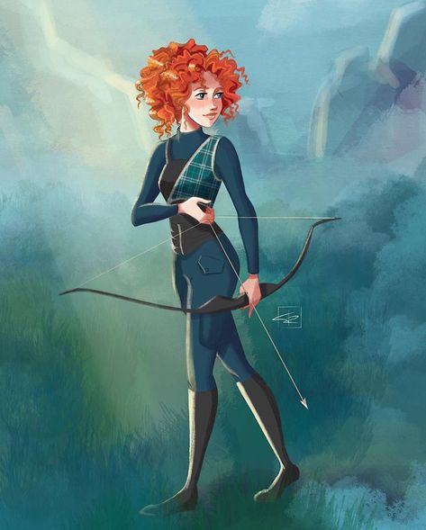 Merida Fanart, Modern Merida, Sleeping Beauty Maleficent, Disney Brave, English Girls, Cartoon Video Games, Merida Brave, Disney Princess Drawings, Disney Facts