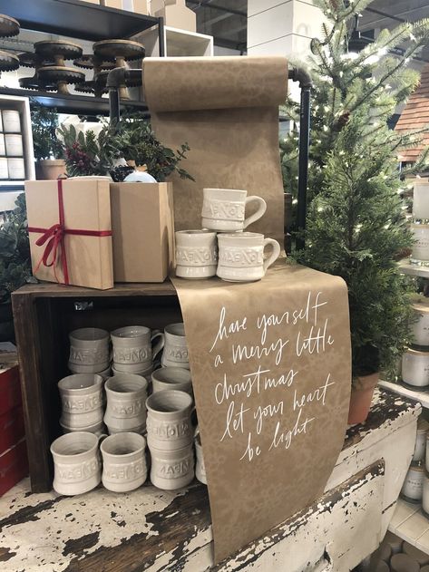 Holiday Gift Shop Displays, Holiday Retail Display Ideas, Fall At Magnolia Market 2023, Boutique Pop Up Shop Display Ideas Christmas, Christmas Vendor Display, Boutique Holiday Display, Holiday Vendor Booth Display, Christmas At Magnolia Market, Holiday Boutique Ideas