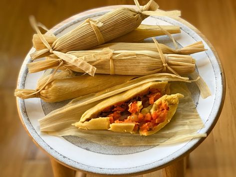 Time for tamales: Dallas tortilleria Molino Olōyō shares recipes made with heirloom masa Potato Tamales, Vegan Tamales, Chicken Tamales, Bamboo Wrap, Vegetarian Main Course, Tamale Recipe, Creative Cooking, Corn Husk, Without Borders