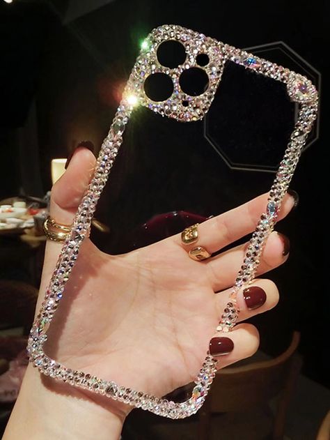 Bedazzled Phone Case, Decor Phone Case, Phone Case Iphone 11, Transparent Iphone, Bling Phone Cases, Bling Fashion, Bling Phone Case, Silicone Iphone Cases, Gem Diamonds