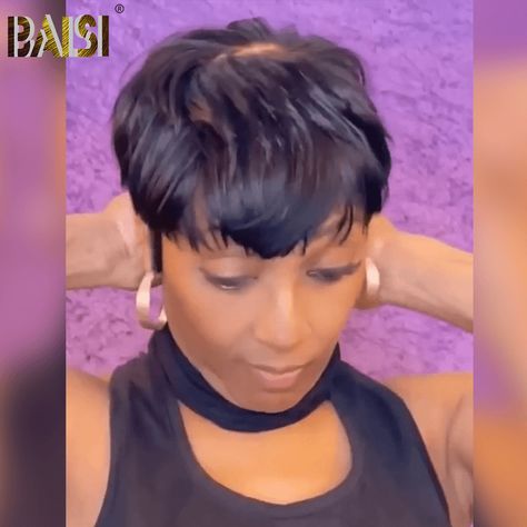 PIXIE CUT WIG/TOPPER – BAISI HAIR Short Cut Wigs, Mullet Wig, Hair Machine, Finger Wave, Photo Hair, Double Drawn Hair, Wig Ideas, U Part Wig, Short Grey Hair