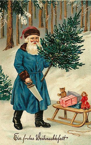 New Year Collage, German Santa Claus, Christmas Father, Victorian Santa, Dollhouse Christmas, Vintage Christmas Images, Santa Claus Is Coming To Town, Christmas Things, Vintage Santa Claus