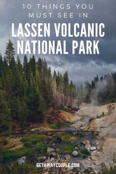 Northern California is hiding a secret. Lassen Volcanic National Park offers tremendous opportunities for the curious to discover. #lassenvolcanicnationalpark #nationalpark #california #roadtrip #getawaycouple Rv Trips, Lassen Volcanic, Usa Destinations, Camping Sites, Lassen Volcanic National Park, Beautiful California, Wildlife Travel, Bill Nye, Visit Usa