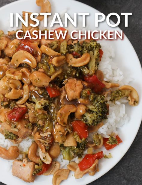 Instant Pot Cashew Chicken | Six Sisters' Stuff Find out how to make a super quick and easy dinner in your Instant Pot! #instantpot #chicken Instant Pot Cashew Chicken, Cashew Chicken Recipe, Six Sisters Stuff, Chicken Crockpot, Six Sisters, Crockpot Recipe, Cashew Chicken, Best Instant Pot Recipe, Quick And Easy Dinner