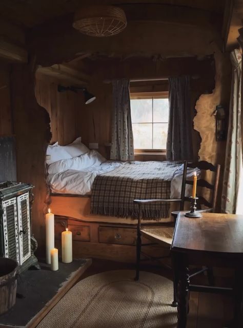 James Lloyd, Lloyd Cole, Log Cabin Interior, Cabin Aesthetic, Cosy Room, Cabin Interiors, Shepherds Hut, Tiny Cabin, Log Burner