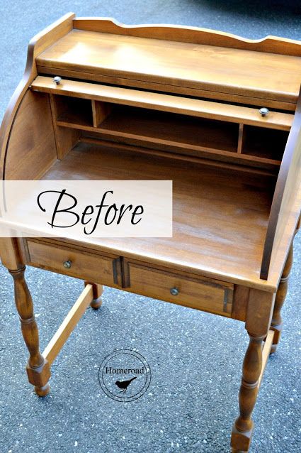 Rolltop Desk Makeover, Small Roll Top Desk, Small Antique Desk, Dresser Projects, Flip Top Desk, Secretary Desk Makeover, Rolltop Desk, Jewellery Tools, Diy Corner Desk