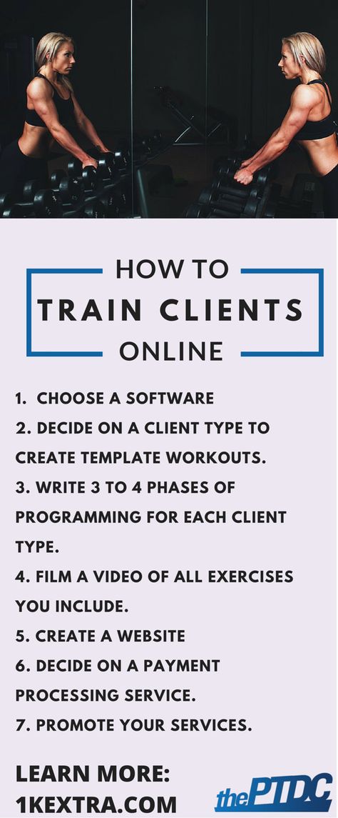 How to train clients online - personal training - ThePTDC.com