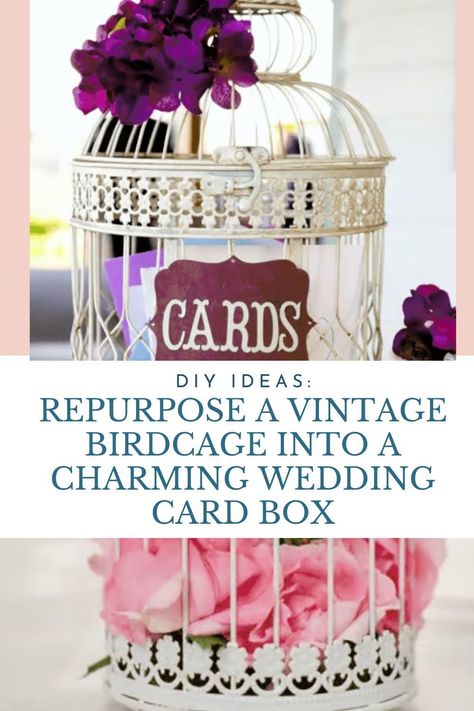 In this post, we will guide you through the step-by-step process of transforming a vintage birdcage into a stunning wedding card box for your upcoming wedding. From gathering the materials to setting it up on your big day, we have you covered. Birdcage Card Holders, Vintage Birdcage, Unique Wedding Cards, Spray Paint Colors, Charming Wedding, Vintage Bird Cage, Wedding Card Box, Victorian Wedding, Elegant Themes