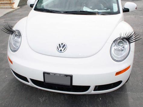 future car Car Lashes, Eyelashes For Cars, Vw T3 Syncro, Volkswagen New Beetle, Girly Car, New Beetle, Vw Bug, First Car, Future Car