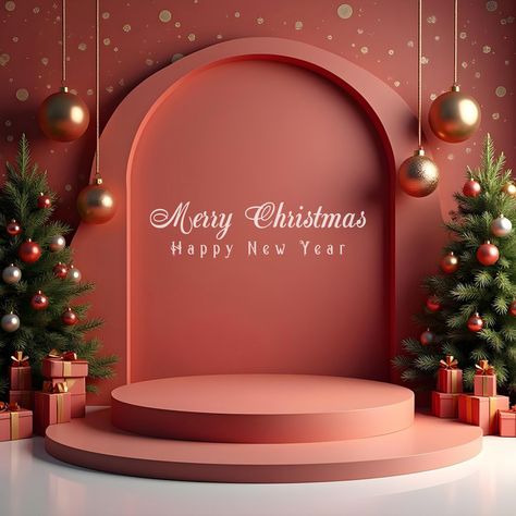 Christmas background and stage podium for product display 3d rendering #pikbest#Backgrounds Christmas Background Design, Stage Podium, Christmas Stage, Snow Christmas, Music Decor, Product Display, Christmas Banners, 3d Christmas, Wall Background