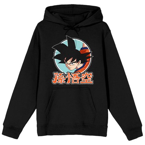 Defend the Earth against evil with this men's Dragon Ball Z hoodie. Defend the Earth against evil with this men's Dragon Ball Z hoodie. Drawstring hood Long sleeves 1-pocketFABRIC & CARE Cotton, polyester Machine wash Imported Color: Black. Gender: male. Age Group: adult. Pattern: Graphic. Goku Anime, Dragon Ball Z Goku, Buy Clothes Online, Cold Weather Gear, Black Pullover, Anime Hoodie, Hooded Shirt, Son Goku, Pattern Graphic