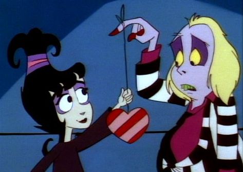 Lydia Deetz Cartoon, Lydia Beetlejuice, Beetlejuice Cartoon, Tim Burton Films, Tim Burton Movie, 90s Cartoons, Old Cartoons, Feb 13, Vintage Cartoon