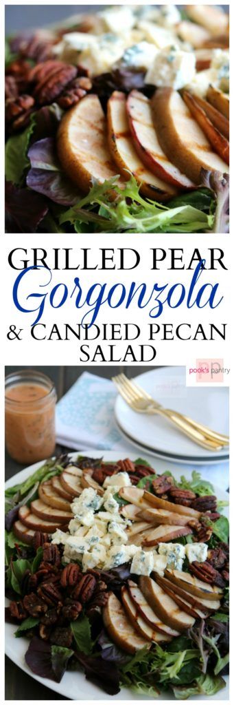 Salad With Candied Pecans, Pear Gorgonzola Salad, Pear And Gorgonzola, Weekend Lunches, Pear Gorgonzola, Candied Pecans For Salad, Easter Salad, Candied Pecan, Amazing Salads