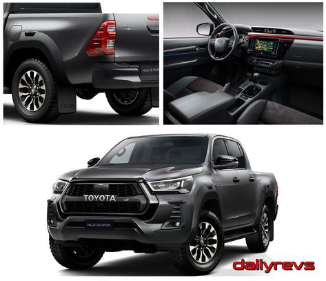 2022 Toyota Hilux GR Sport | DailyRevs.com Toyota Hilux Gr Sport 2022, Toyota Hilux Gr Sport 2023, Hilux Gr Sport 2022, Hilux 2022, Hilux Gr Sport, Car Stunt, Best Pickup Truck, Cars Toyota, Car Toyota