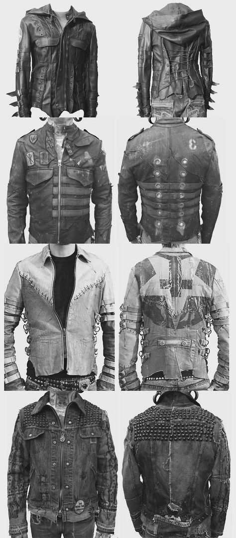 Post-Apocalyptic Jackets | #diedressedwell | ᴅ̲̅ɪ̲̅ᴇ̲̅ ᴅ̲̅ʀ̲̅ᴇ̲̅s̲̅s̲̅ᴇ̲̅ᴅ̲̅ ᴡ̲̅ᴇ̲̅ʟ̲̅ʟ̲̅ Apocalypse Fashion, Era Victoria, Apocalyptic Clothing, Post Apocalyptic Fashion, Apocalyptic Fashion, Paris Mode, Dieselpunk, Post Apocalyptic, Steampunk Fashion