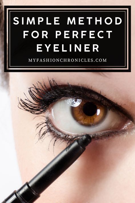 How To Put Eyeliner, Lid Eyeliner, Eyeliner Under Eye, Eyeliner Application, Makeup Life Hacks, Eyeliner For Beginners, Beginners Eye Makeup, Makeup Secret, Eyebrow Makeup Tips