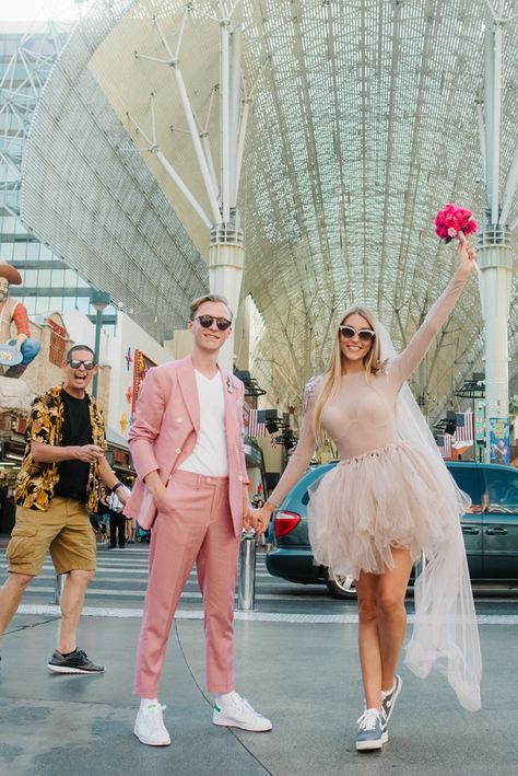 Crazy Pink Las Vegas Elopement · Rock n Roll Bride Las Vegas Wedding Dresses, Vegas Wedding Dress, Las Vegas Bride, Las Vegas Wedding Photos, Vegas Bride, Vegas Wedding Photos, Las Vegas Wedding Photography, Edgy Wedding, Elopement Wedding Dresses