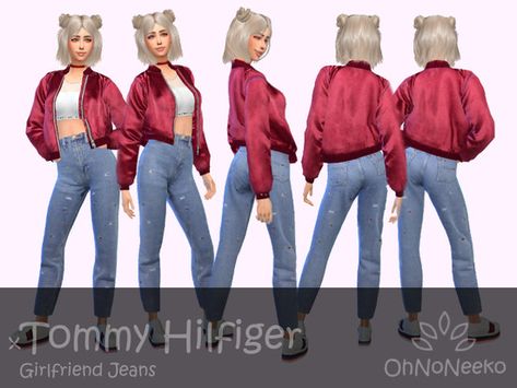 Sims 4 Cc Tommy Hilfiger, Sims Ideas, Sims 4 Downloads, Sims4 Clothes, Tommy Hilfiger Shorts, Sims4 Cc, Girlfriend Jeans, Cc Sims, Sims Community