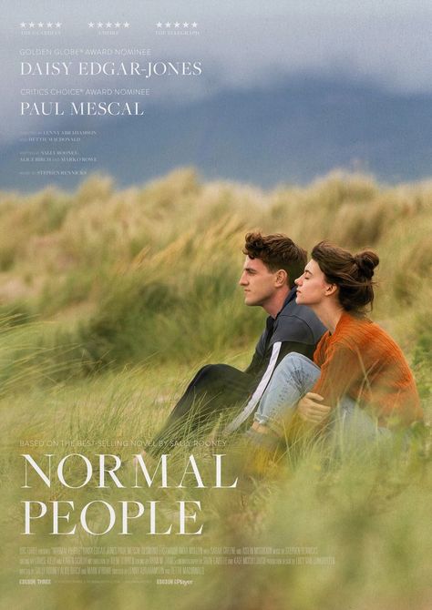 Normal People Series, Normal People Poster, Best Selling Novels, Daisy Edgar Jones, Paul Mescal, Septième Art, Film Poster Design, Dorm Posters, Movie Poster Wall