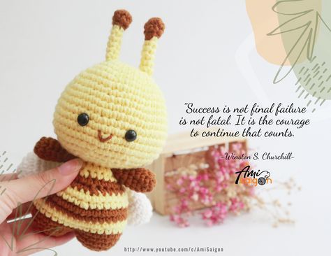 Bee Crochet Pattern, Amigurumi Bee, Bee Crochet, Animal Amigurumi, Bee Free, Crochet Animal Amigurumi, Crochet Bee, Amigurumi Tutorial, Crochet Animal