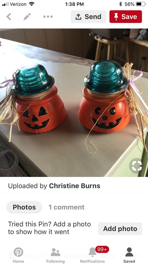 Glass Conductors Ideas, Glass Electric Insulators Ideas, Crafts Using Old Glass Insulators, Telephone Insulators Ideas, Insulator Snowman, Insulators Repurposed, Insulator Projects, Insulator Crafts, Insulator Ideas