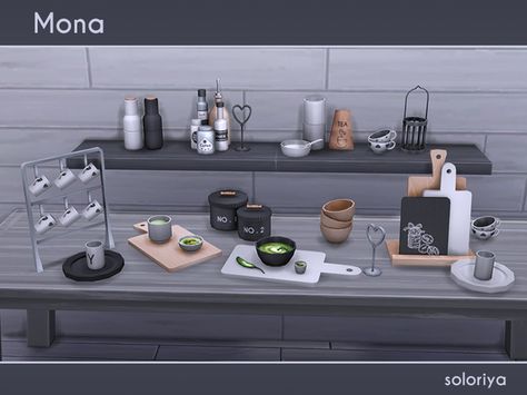 The Sims Resource: Mona kitchen clutter by Soloriya • Sims 4 Downloads The Sims 4 Pack, Sims 4 Kitchen, Sims 4 Tsr, Die Sims 4, The Sims 4 Pc, Sims 4 Clutter, The Sims 4 Packs, Sims 4 Game Mods, Sims 4 Cc Makeup