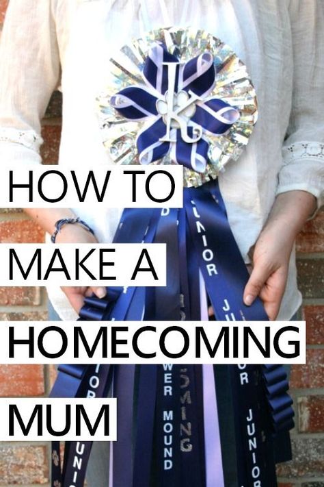 easy tutorial to make a monogrammed, light up homecoming mum or garter Homemade Mums For Homecoming, Graduation Mum Ideas, How To Make A Homecoming Mum Tutorials, Mum Diy, Mum Homecoming, Locker Signs, Homecoming Garter, Homecoming Mums Diy, Homemade Stuff