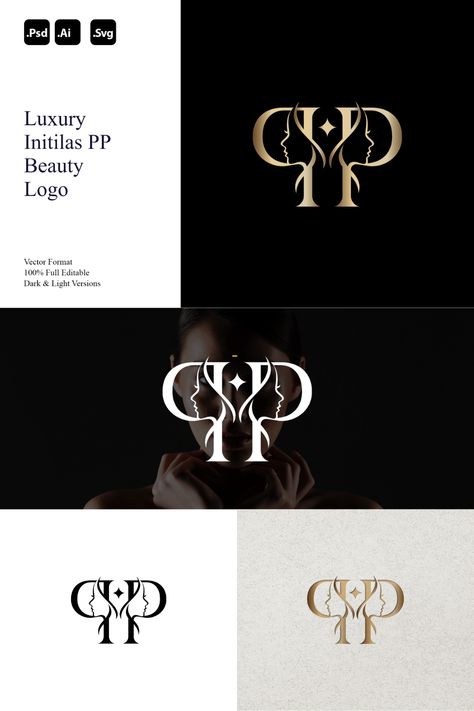 Luxury Initials PP Beauty Logo  Perfect for:  - High-end Beauty Brands - Luxury Spas and Salons - Premium Cosmetic Lines - Fashion and Lifestyle Brands - Modern and Elegant Identities.  Style Attributes:  - Minimalist - Modern - Simple.  You'll receive:  - ✅ 100% Resizable vector logo - 🎨 Easily customizable colors - 🖌 AI, PSD & SVG files.  Need customization or other formats? Contact us for personalized assistance. Elevate your brand with our Luxury Initials PP Beauty Logo. Luxury Logos, Elegant Logo, Luxury Spa, Luxury Logo, Logo A, Beauty Logo, Brands Luxury, Beauty Brands, Logo Concept