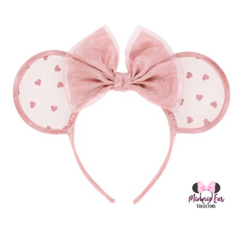 Pink Heart Lace Ears – TDR – Minnie Ear Collectors Dog Ears Headband, Disney Headbands, Minnie Ears Headband, Winnie The Pooh Plush, Aulani Disney Resort, Shanghai Disney Resort, Minnie Mouse Pink, Tokyo Disney, Disney Fashion