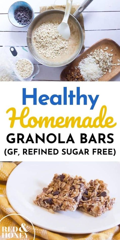 Healthy, chewy granola bars your kids are sure to love. This easy no bake recipe is so versatile…chocolate chip, peanut butter, almond butter, dried fruits, nuts, no nuts, seeds, or whatever you have on hand! #granolabars #nobake #healthy #recipe Healthy Chewy Granola Bars, Homemade Healthy Granola Bars, Healthy Homemade Granola Bars, Granola Bar Recipe Healthy, Homemade Granola Bar Recipe, Homemade Granola Bars Healthy, Weekday Recipes, Healthy Homemade Granola, Homemade Granola Healthy