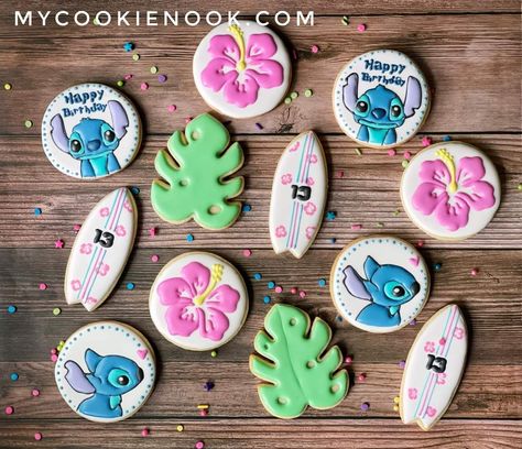 Lilo Stitch Cookies, Lilo And Stitch Cake Pops, Stitch And Angel Cookies, Lilo And Stitch Birthday Cookies, Stitch Cookies Decorated, Lilo And Stitch Sugar Cookies, Stitch Birthday Cookies, Stitch Sugar Cookies, Lilo And Stitch Decorated Cookies