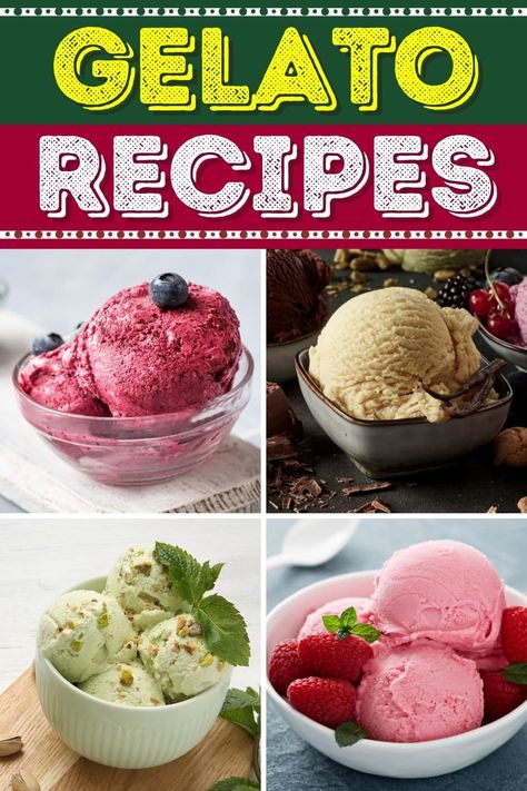 Fruity Ice Cream Recipes, Diy Gelato Recipes, Frozen Yogurt Recipes Ice Cream Maker, Gelato Ice Cream Recipe, Gelato Dessert Ideas, Health Ice Cream Recipes, Creami Gelato Recipes, Jello Ice Cream Recipes, Nostalgia Ice Cream Maker Recipes