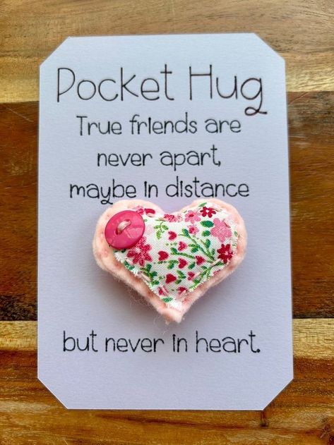 Creative Crafts To Sell, Fabric Crafts To Sell, Heart Poem, Heart Hug, Prayer Quilt, Pocket Prayer, Pocket Heart, Pocket Hugs, Folding Origami