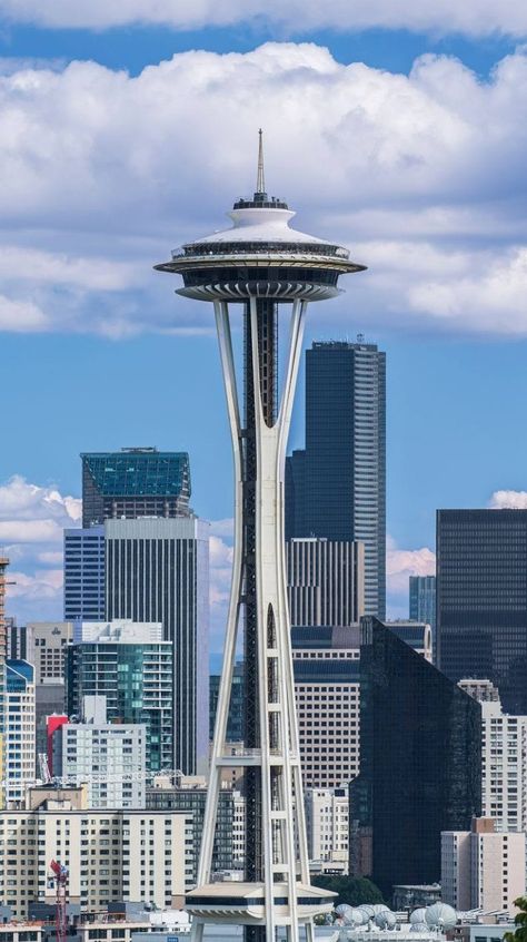 Seattle Aesthetic, Seattle Architecture, Seattle Photos, Shell Structure, Seattle Usa, Space Needle Seattle, City Sketch, Whatsapp Profile Picture, Bay Area California