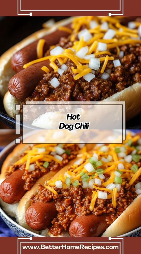 A rich, flavorful Hot Dog Chili recipe that makes your hot dogs irresistible and deliciously messy. Chili For Hot Dogs, Easy Hot Dog Chili Recipe, Easy Hot Dog Chili, Hot Dog Chili Recipe, Homemade Hot Dog Chili, Hotdog Chili Recipe, Chili Toppings, Hot Dog Chili, Easy Chili