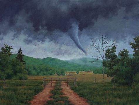 Tornado painting! Tornado Painting Acrylics, Tornado Painting, Mini Canvas, Cool Art Drawings, Beautiful Fantasy Art, Tornado, Painting Tutorial, Painting Ideas, Pretty Things