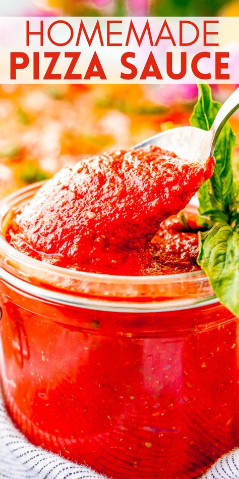 Pizza Sauce No Cook, Healthy Homemade Pizza Sauce, Homemade Pizza Sauce To Freeze, Copycat Round Table Pizza Sauce, Easy Pizza Sauce Recipe, Quick Pizza Sauce Simple, Easy Pizza Sauce, Three Cheese Pizza, Fast Pizza