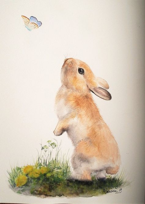 Bunny Watercolor, Rabbit Drawing, Bunny Painting, Draw Animals, Bunny Drawing, Bunny Pictures, Rabbit Art, Bunny Art, Animals Art