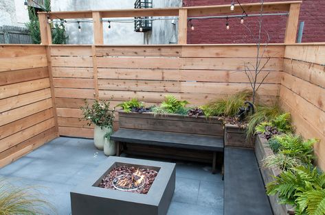 4th St Patio christian street roofdeck Digs Living Philadelphia  rowhome urban gardening Tower Apartment, Paver Designs, Backyard Balcony, 4th Street, Urban Gardening, Outdoor Market, Backyard Inspo, Old Wall, Roof Deck