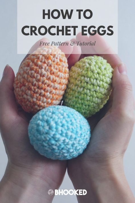 Crochet Eggs, Crochet Easter Eggs, Easter Crochet Patterns Free, Crochet Easter Basket, Easter Egg Pattern, Crochet Easter, Crochet Bunny Pattern, Easter Crochet Patterns, Easter Egg Crafts