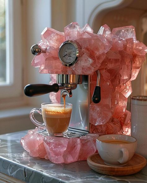 Sara Shakeel, Coffee Bar Ideas Kitchen Counter, Coffee Cafe, Coffee Quotes, Diy Home Crafts, Kitchen Stuff, Luxury Home Decor, Dream Home Design, Coffee Machine