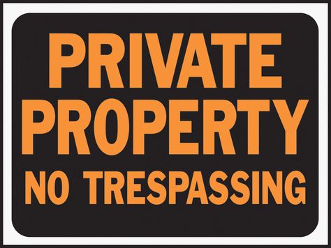 Private Property No Trespassing Sign (Set of 10) No Trespassing Sign, Private Property Signs, No Trespassing Signs, Architecture Restaurant, No Trespassing, Design Café, Bold Color Schemes, Plastic Adirondack Chairs, Beware Of Dog