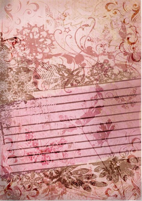 scrapbooking paper Print Outs For Journal, Craft Background Wallpapers, Vintage Note Paper, Pink Vintage Wallpaper, Vintage Tattoo Sleeve, Scrapbook Wallpaper, Pink Scrapbook Paper, Printable Backgrounds, Printable Background