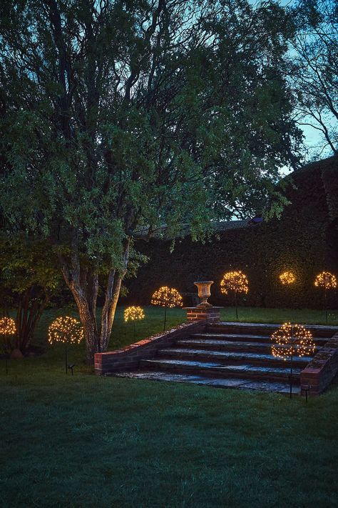 Add a whimsical glow to outdoor planters or garden paths with this solar-powered LED stake light in the shape of a giant dandelion bloom. Giant Dandelion, Cottage Interior Design, Garden Tattoos, Solar Path Lights, Solar Landscape Lighting, Wall Painting Art, Garden Drawing, Yard Lights, Patio Landscaping