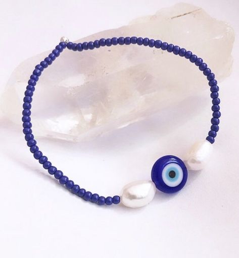 Real Pearl Bracelet, Gas Money, Glass Evil Eye, Design Accessories, Fresh Water Pearls, Pretty Necklaces, Real Pearls, Eye Bracelet, Water Pearls