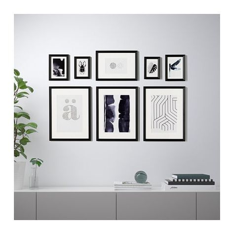 KNOPPÄNG Frame with poster, set of 8 - IKEA Ikea Poster, Ikea Pictures, Ikea Frame, A Frame House, Plastic Box Storage, Paper Frames, Bedroom Storage, Home Improvement Projects, Apartment Living