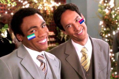 Troy Barnes Pfp, Abed X Troy, Troy And Abed Matching Pfp, Troy And Abed Wallpaper, Troy And Abed Fanart, Trobed Fanart, Troy And Abed Icons, Community Fanart Troy And Abed, Community Abed And Troy